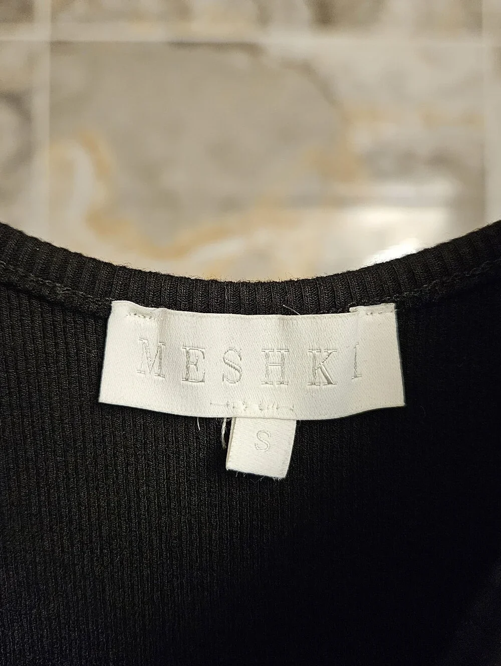Meshki Black Midi Knit Tank Dress - Picture 3 of 7